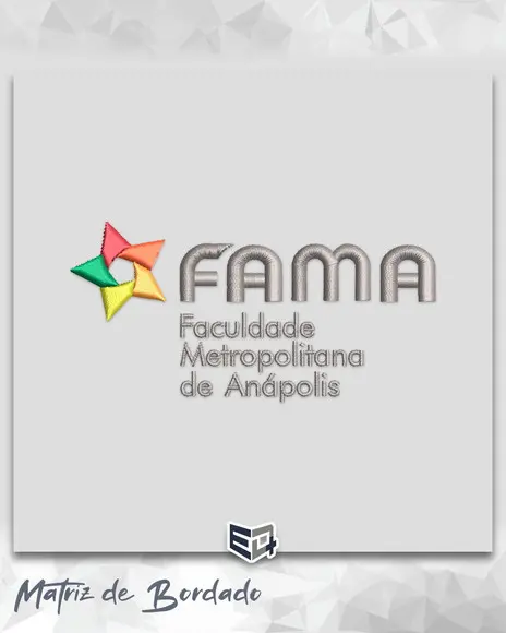 Matriz de Bordado Fama Faculdade Metropolitana de Anápolis