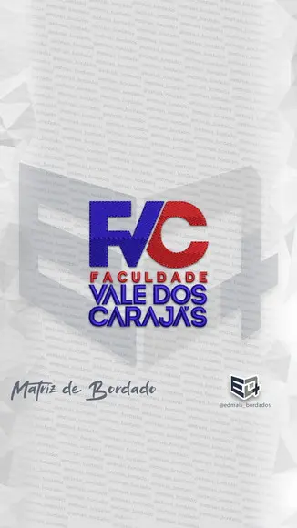 Matriz de Bordado Faculdade Vale dos Carajás Fvc