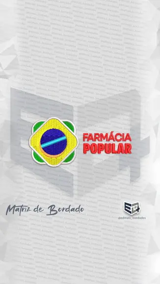 Matriz de Bordado Farmácia Popular