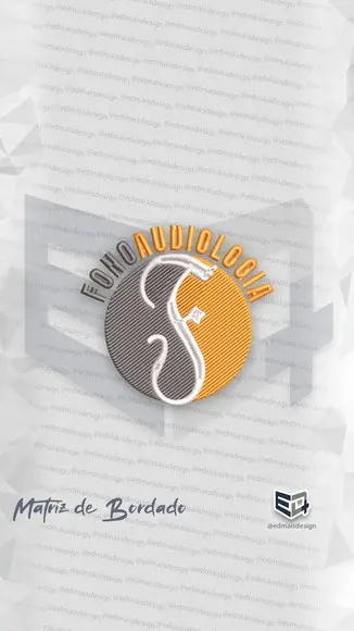 Matriz de Bordado Fonoaudiologia Padrao Unifatecie Simbolo