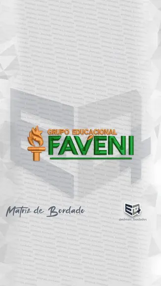 Matriz de Bordado Grupo Educancional Faveni