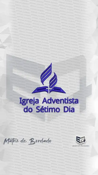 Matriz de Bordado Igreja Adventista do Sétimo Dia Logo