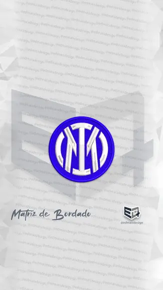Matriz de Bordado Inter de Milão Novo Brasão