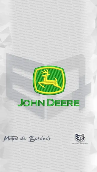 Matriz de Bordado John Deere Logo