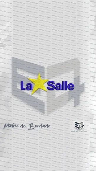 Matriz de Bordado La Salle Horizontal