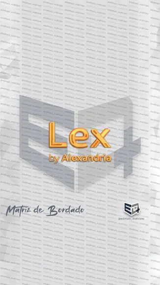 Matriz de Bordado Lex by Alexandria