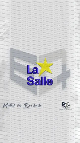 Matriz de Bordado La Salle Vertical