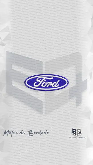 Matriz de Bordado Logo Ford
