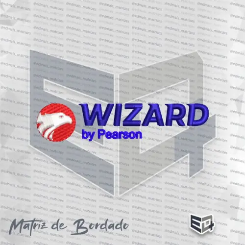 Matriz de Bordado Logotipo Wizard by Pearson