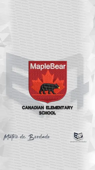 Matriz de Bordado Maplebear Escola Canadense