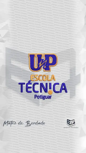 Matriz de Bordado Matriz Unp Universidade Potiguar Técnico
