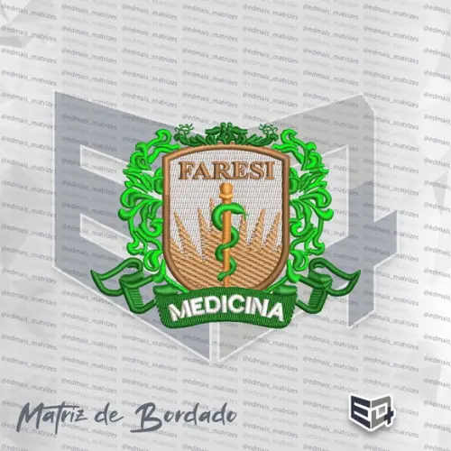 Matriz de Bordado Medicina Faresi Fac. da Região Sisaleira