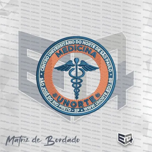 Matriz de Bordado Medicina - Unorte