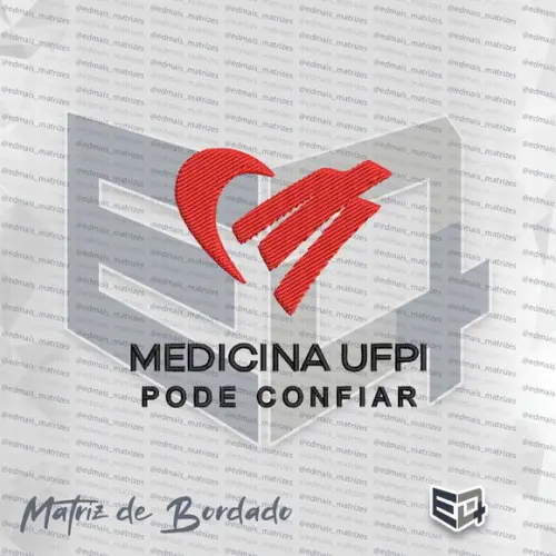 Matriz de Bordado Medicina Ufpi Pode Confiar
