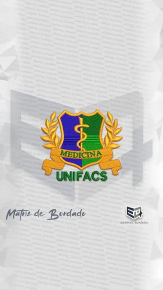 Matriz de Bordado Medicina Unifacs