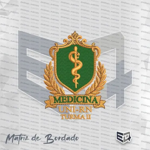 Matriz de Bordado Medicina Uni-rn Turma Ii