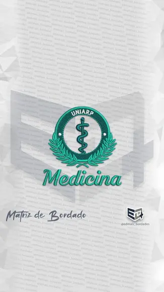 Matriz de Bordado Medicina Uniarp
