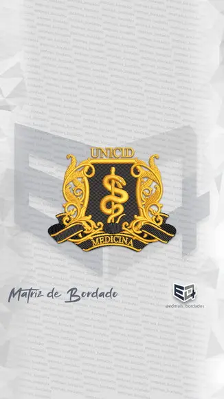 Matriz de Bordado Medicina Unicid
