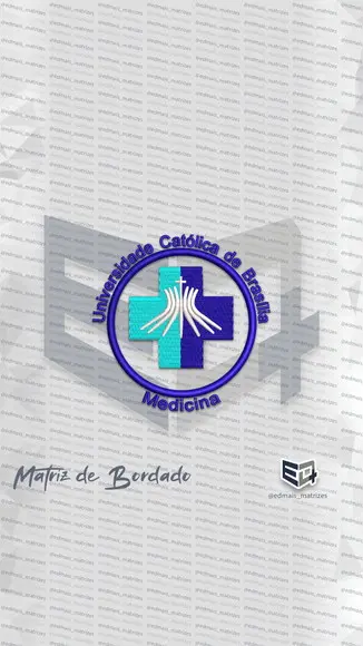 Matriz de Bordado Medicina Universidade Católica de Brasilia