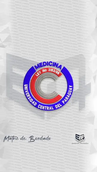 Matriz de Bordado Medicina Universidad Central Del Paraguay