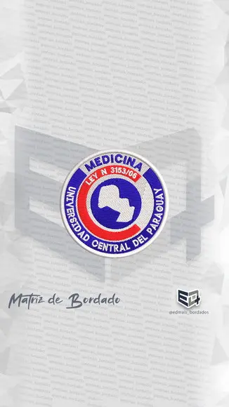 Matriz de Bordado Medicina Universidad Central Del Paraguaym