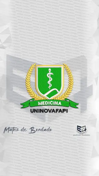 Matriz de Bordado Medicina Uninovafapi Alfa