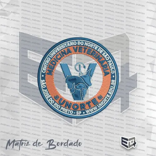 Matriz de Bordado Medicina Veterinária - Unorte