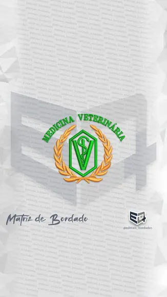 Matriz de Bordado Medicina Veterinária 3