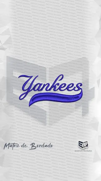 Matriz de Bordado New York Yankees Logo