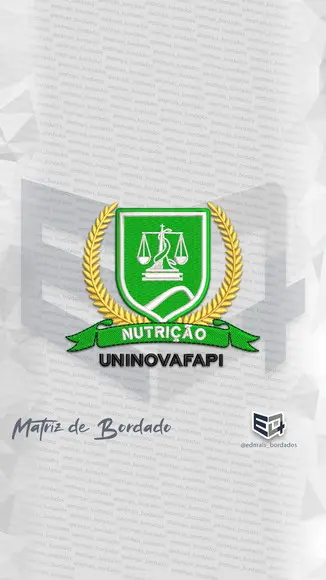 Matriz de Bordado Nutrição Uninovafapi