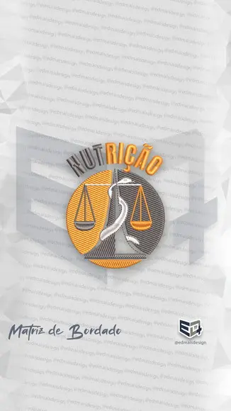 Matriz de Bordado Nutrição Padrao Unifatecie Simbolo