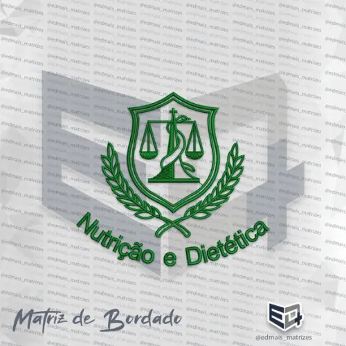 Matriz de Bordado Nutrição e Dietética
