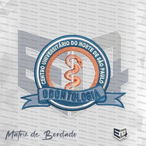 Matriz de Bordado Odontologia - Unorte