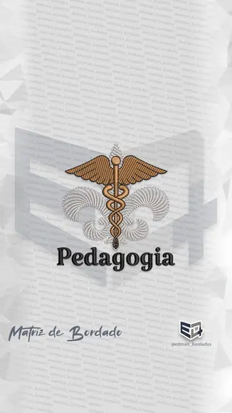 Matriz de Bordado Pedagogia Simbolo Logo
