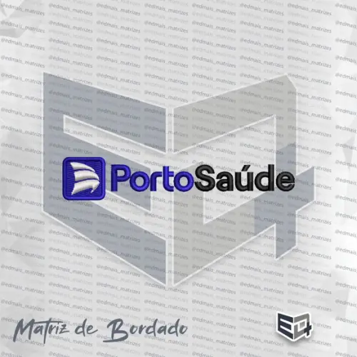 Matriz de Bordado Porto Saúde Horizontal
