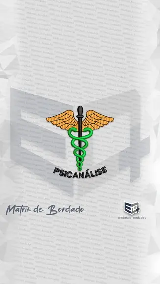 Matriz de Bordado Psicanálise Logo Jaleco