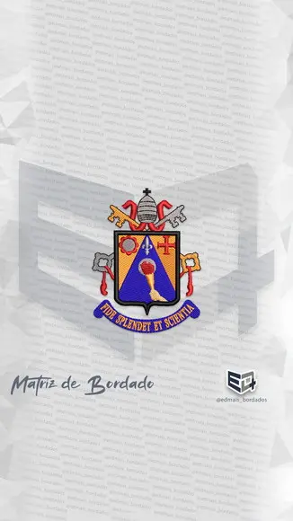 Matriz de Bordado Puc Pontifício Simbolo Logo