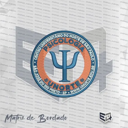 Matriz de Bordado Psicologia - Unorte