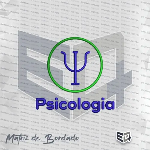 Matriz de Bordado Psicologia Unicerrado - Símbolo Psi