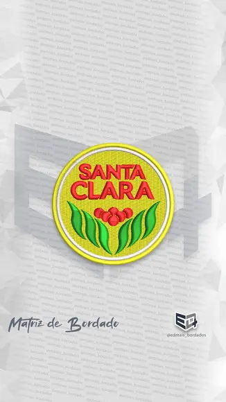 Matriz de Bordado Santa Clara Café Logo 1