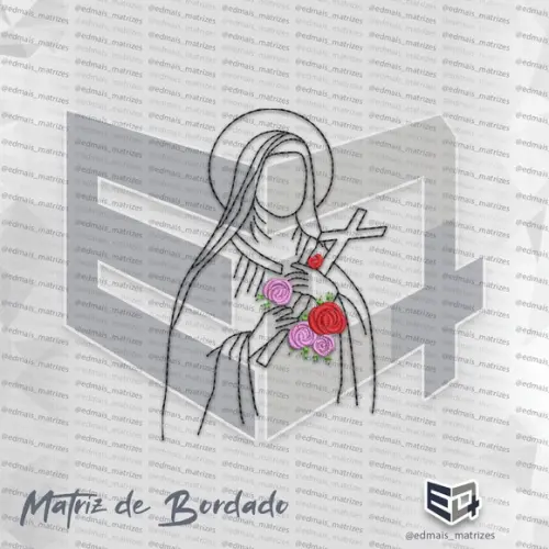 Matriz de Bordado Santa Teresinha do Menino Jesus Lisieux