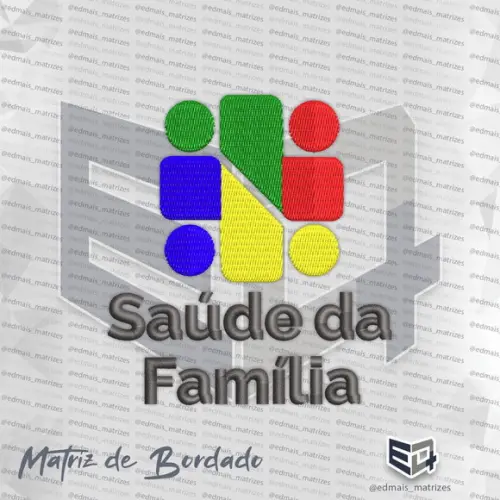 Matriz de Bordado Saúde da Familia