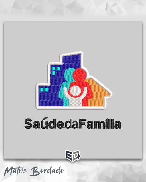 Matriz de Bordado Saúde da Família - Unidade Básica de Saúde