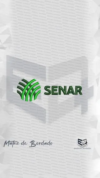Matriz de Bordado Senar Logo Simbolo