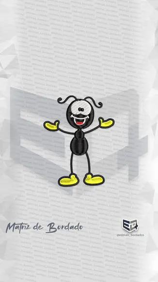 Matriz de Bordado Smiliguido Desenho