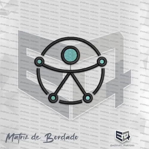 Matriz de Bordado Simbolo Internacional de Acessibilidade