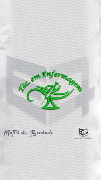 Matriz de Bordado Técnico de Enfermagem 05