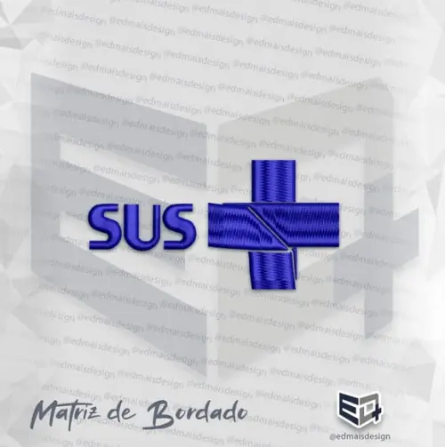 Matriz de Bordado Sus Sistema Ùnico de Saúde Logo