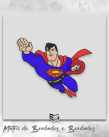 Matriz de Bordado Super Homem Super Man Man Of Steel