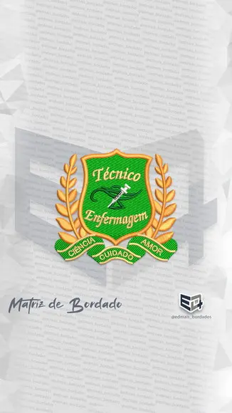 Matriz de Bordado Técnico de Enfermagem 02